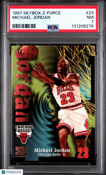 1997 SKYBOX Z-FORCE NBA - Michael Jordan #23 - PSA 7