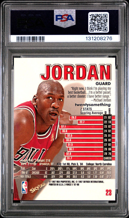 1997 SKYBOX Z-FORCE NBA - Michael Jordan #23 - PSA 7