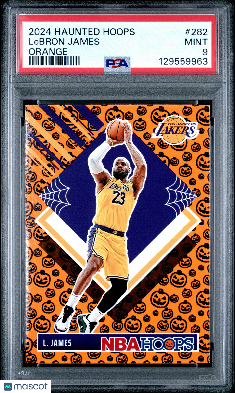 2024 Panini Haunted Hoops NBA - LeBRON JAMES #282 b - ORANGE - PSA