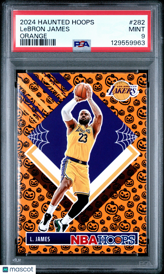 2024 Panini Haunted Hoops NBA - LeBRON JAMES #282 b - ORANGE - PSA