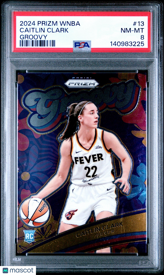2024 Panini Prizm WNBA - Caitlin Clark #13 - Groovy - ROOKIE - PSA - ROOKIE