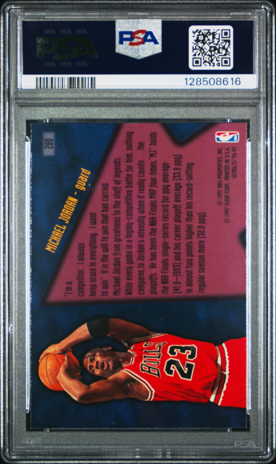 1996 ULTRA NBA - Michael Jordan #280 - PSA 6