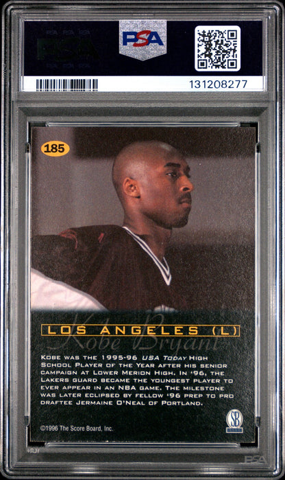 1996 SCORE BOARD ALL SPORT PPF - Kobe Bryant #185 - ROOKIE - PSA - ROOKIE