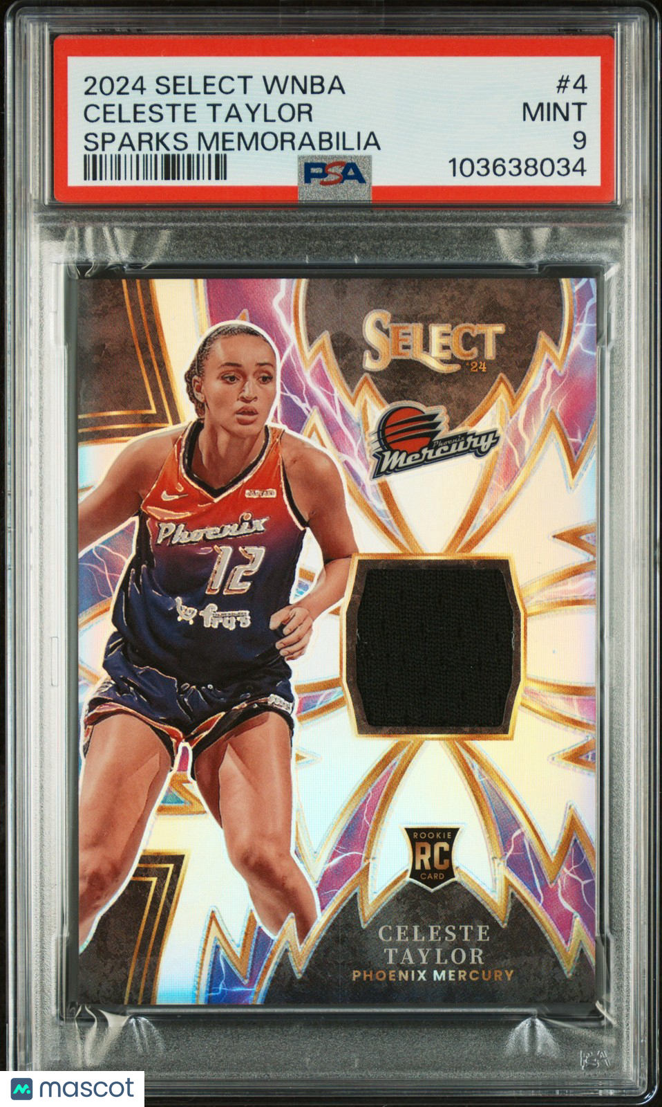 2024 Panini Select WNBA - Celeste Taylor #4 - SPARKS MEMORABILIA - PSA - ROOKIE