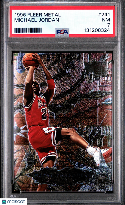 1996 Fleer METAL NBA - Michael Jordan #241 - PSA 7