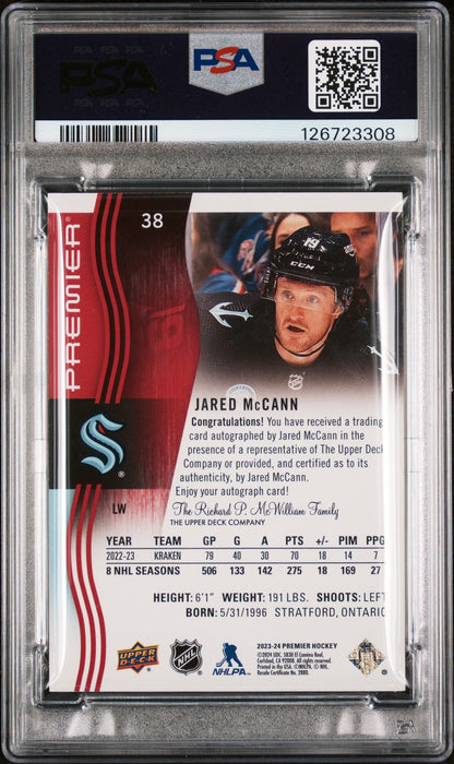 2023 Upper Deck Premier Hockey - Jared McCann - AUTOGRAPH - PSA - Premier Auto