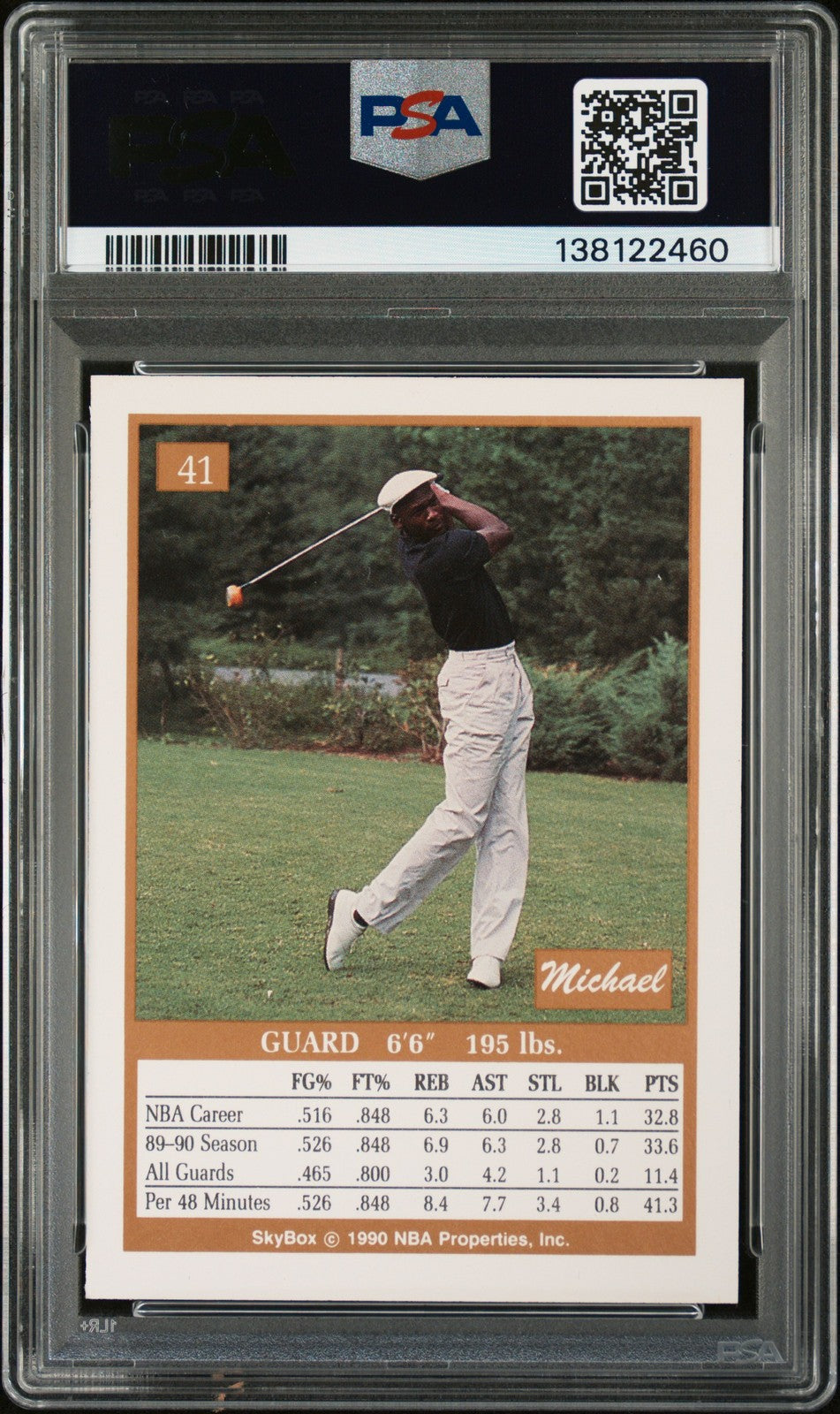 1990 Skybox NBA - Michael Jordan #41 - PSA 7