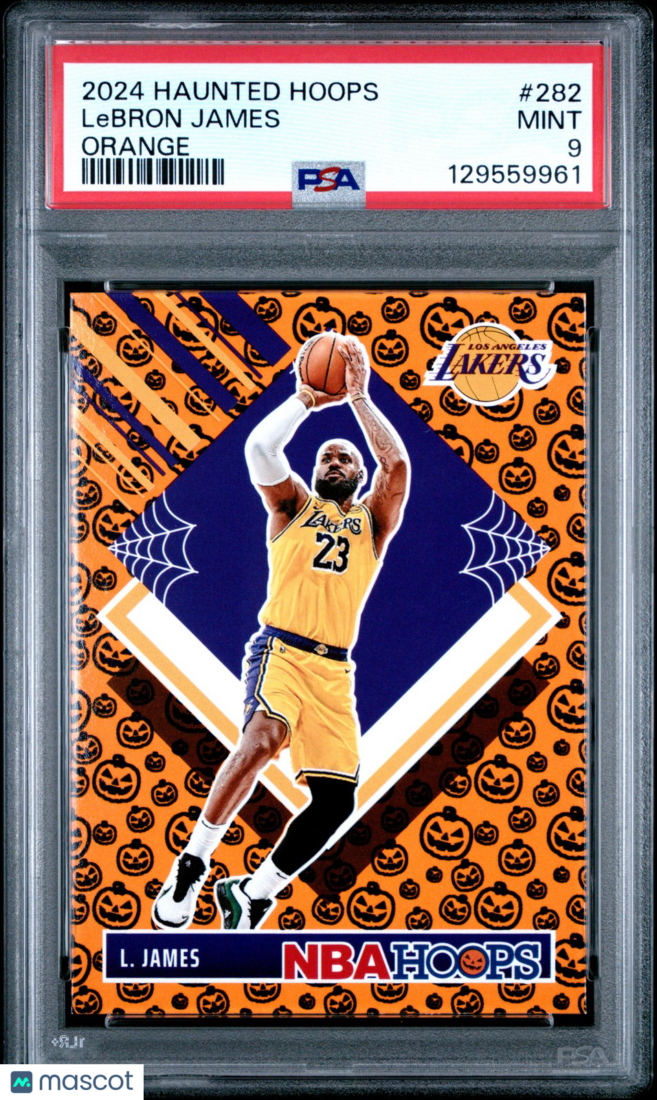 2024 Panini Haunted Hoops NBA - LeBRON JAMES #282 a - ORANGE - PSA