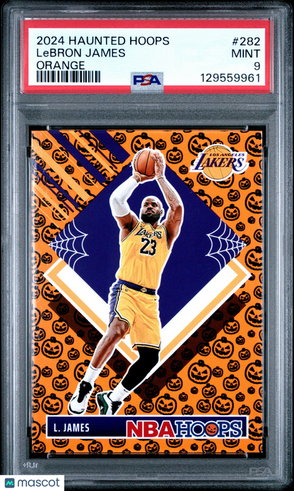2024 Panini Haunted Hoops NBA - LeBRON JAMES #282 a - ORANGE - PSA