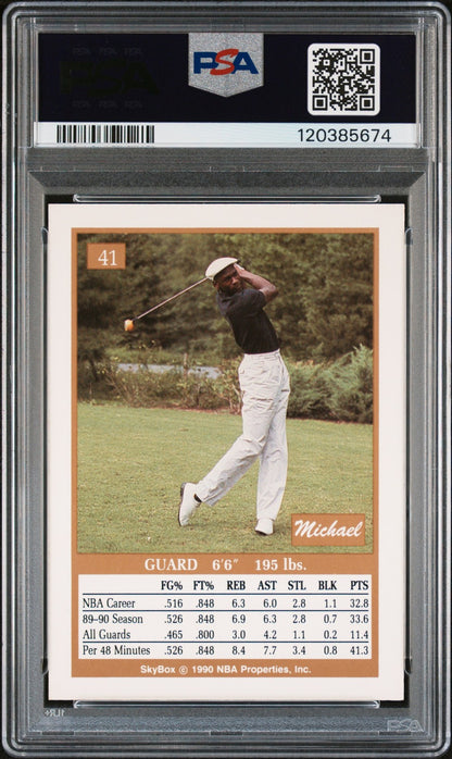 1990 Skybox NBA - Michael Jordan #41 - PSA 8