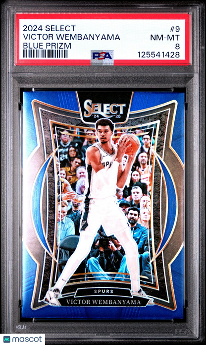 2024 Panini Select NBA - Victor Wembanyama #9 - BLUE PRIZM - PSA - BLUE PRIZM