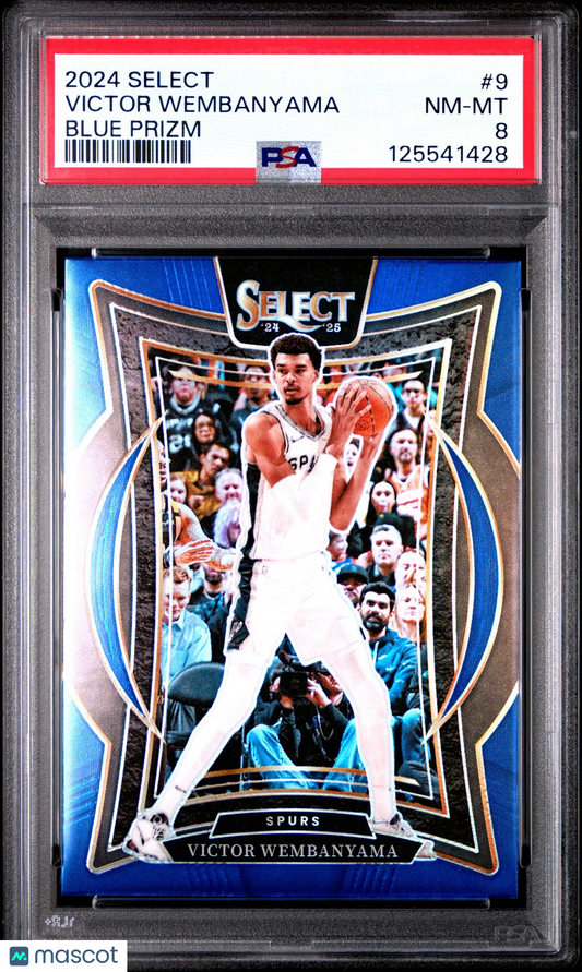 2024 Panini Select NBA - Victor Wembanyama #9 - BLUE PRIZM - PSA - BLUE PRIZM