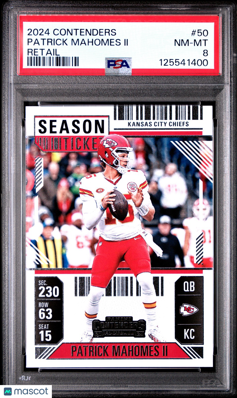 2024 Panini Contenders NFL - Patrick Mahomes II #50 - RETAIL - PSA