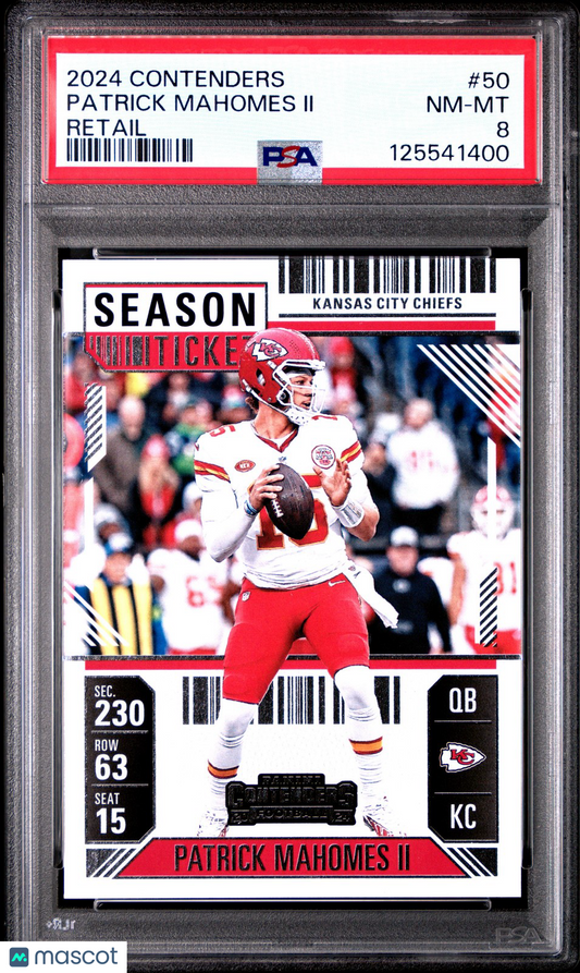 2024 Panini Contenders NFL - Patrick Mahomes II #50 - RETAIL - PSA