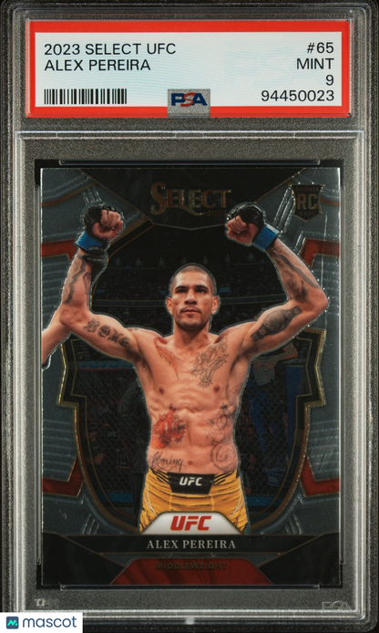 2023 Panini Select UFC - Alex Pereira #65 - POATAN ROOKIE - PSA - ROOKIE