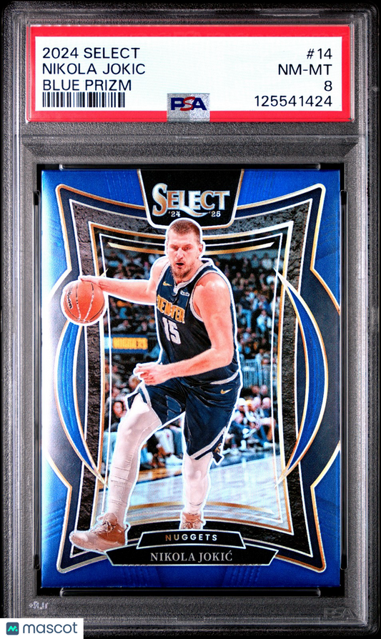 2024 Panini Select NBA - Nikola Jokic #14 - Blue Prizm - PSA - Blue Prizm