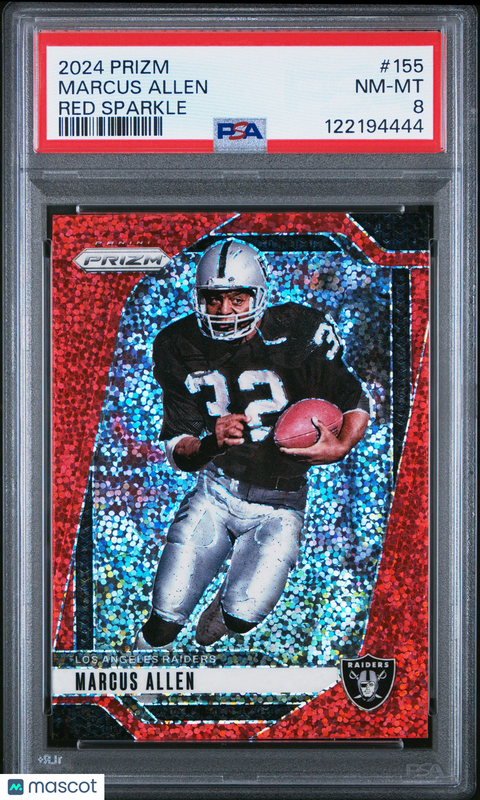 2024 Panini Prizm NFL - Marcus Allen #155 - Red Sparkle - PSA