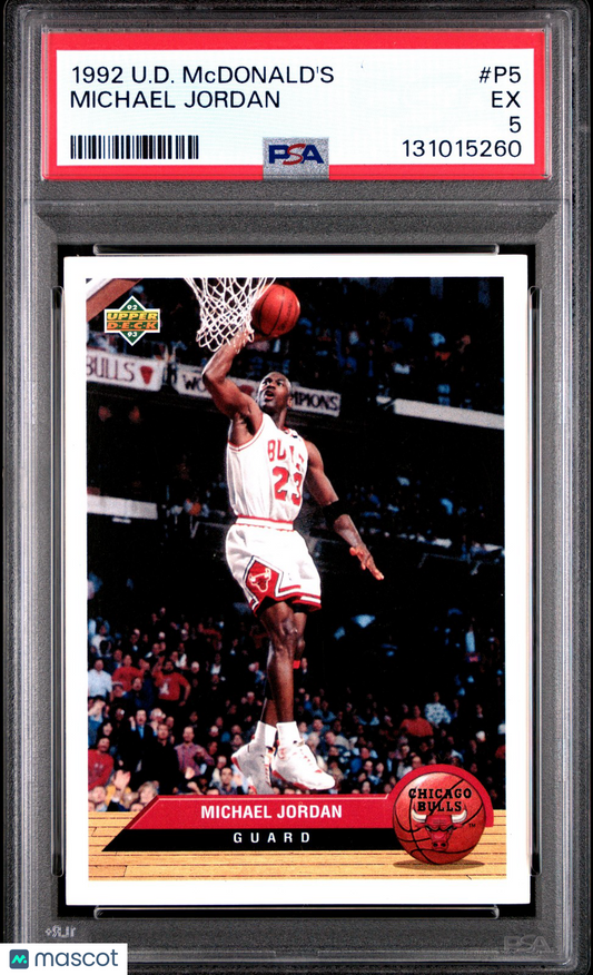 1992 UPPER DECK McDONALD'S - Michael Jordan #P5 - PSA