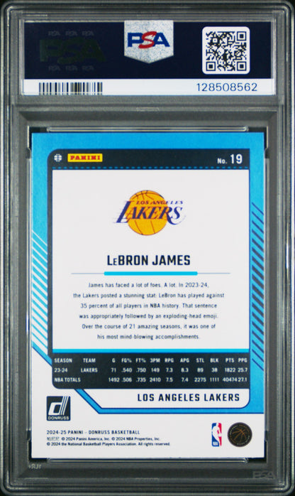 2024 Panini Donruss NBA - LeBron James #19 - DISCO - PSA