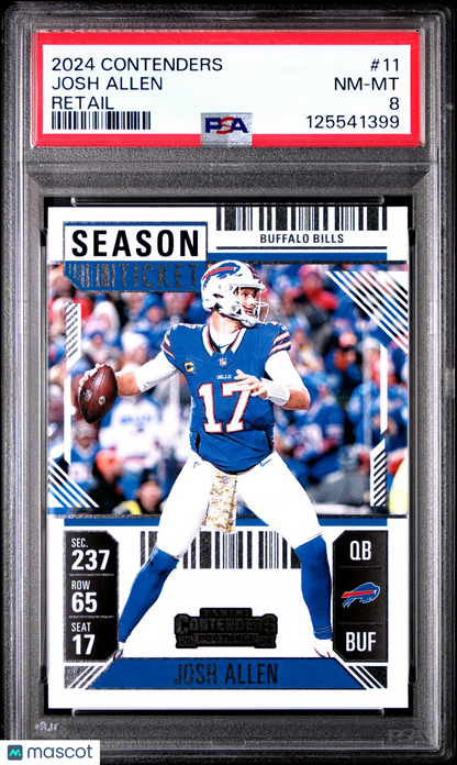 2024 Panini Contenders - JOSH ALLEN #11 - RETAIL - PSA - Bills Josh Allen