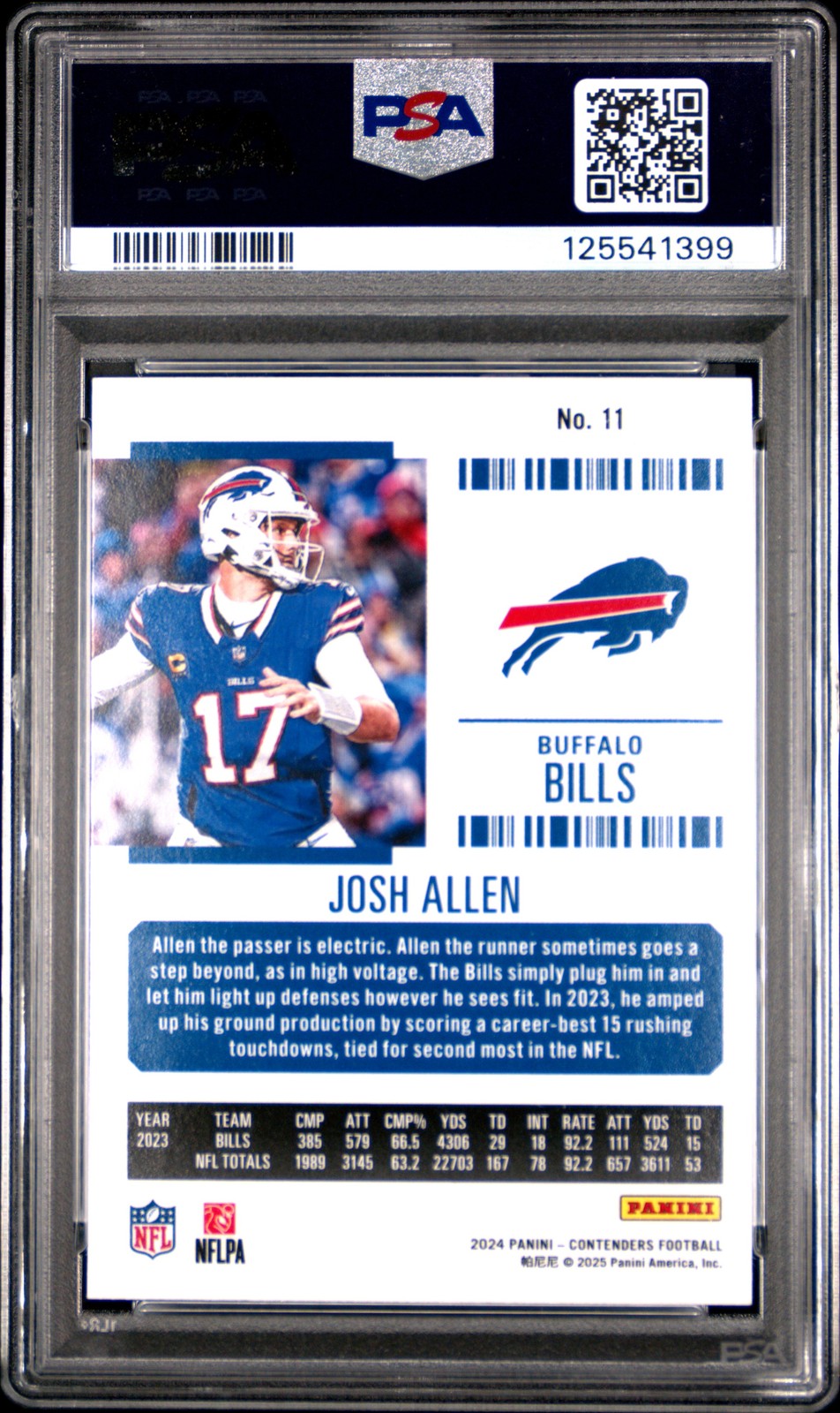 2024 Panini Contenders - JOSH ALLEN #11 - RETAIL - PSA - Bills Josh Allen