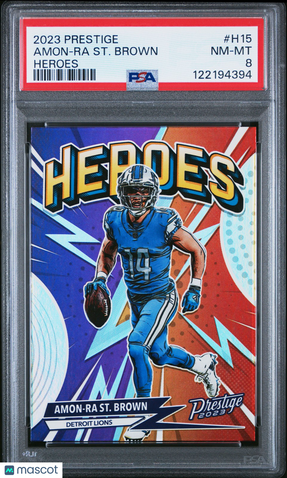 2023 Panini Prestige NFL - Amon-Ra St. Brown #H15 - HEROES - PSA - Amon-Ra