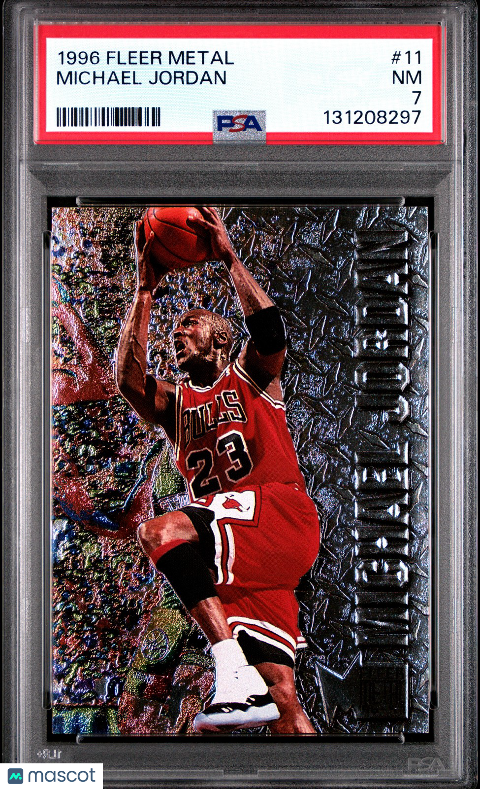 1996 FLEER METAL NBA - Michael Jordan #11 - PSA 7