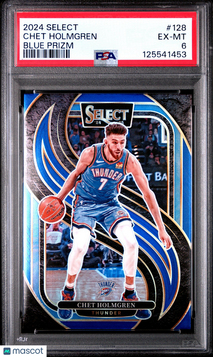 2024 Panini Select - Chet Holmgren #128 - BLUE PRIZM - PSA - Blue Prizm - PSA