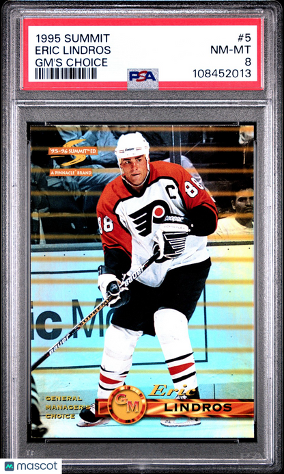 1995 Summit Hockey - ERIC LINDROS #5 -  GM'S CHOICE - PSA