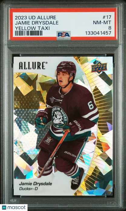 2023 Upper Deck ALLURE Hockey - JAMIE DRYSDALE #17 - YELLOW TAXI - PSA