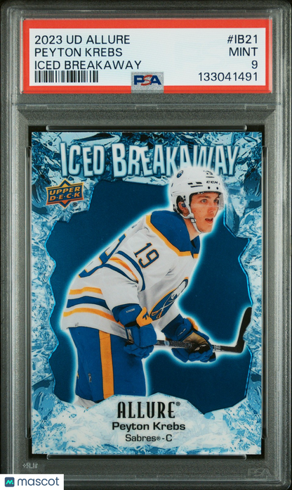 2023 Upper Deck ALLURE Hockey - PEYTON KREBS #IB21 - ICED BREAKAWAY - PSA
