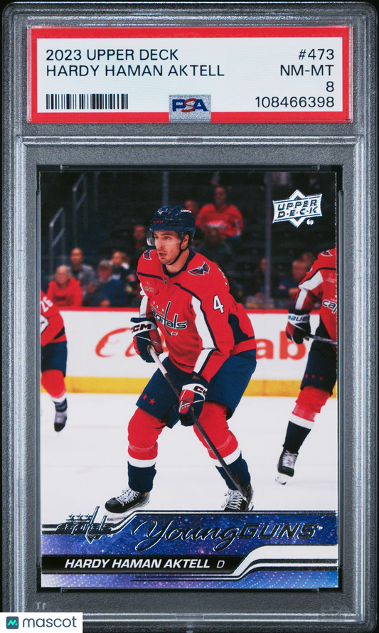2023 Upper Deck Hockey - HARDY HAMAN AKTELL #473 - Young Guns ROOKIE - PSA