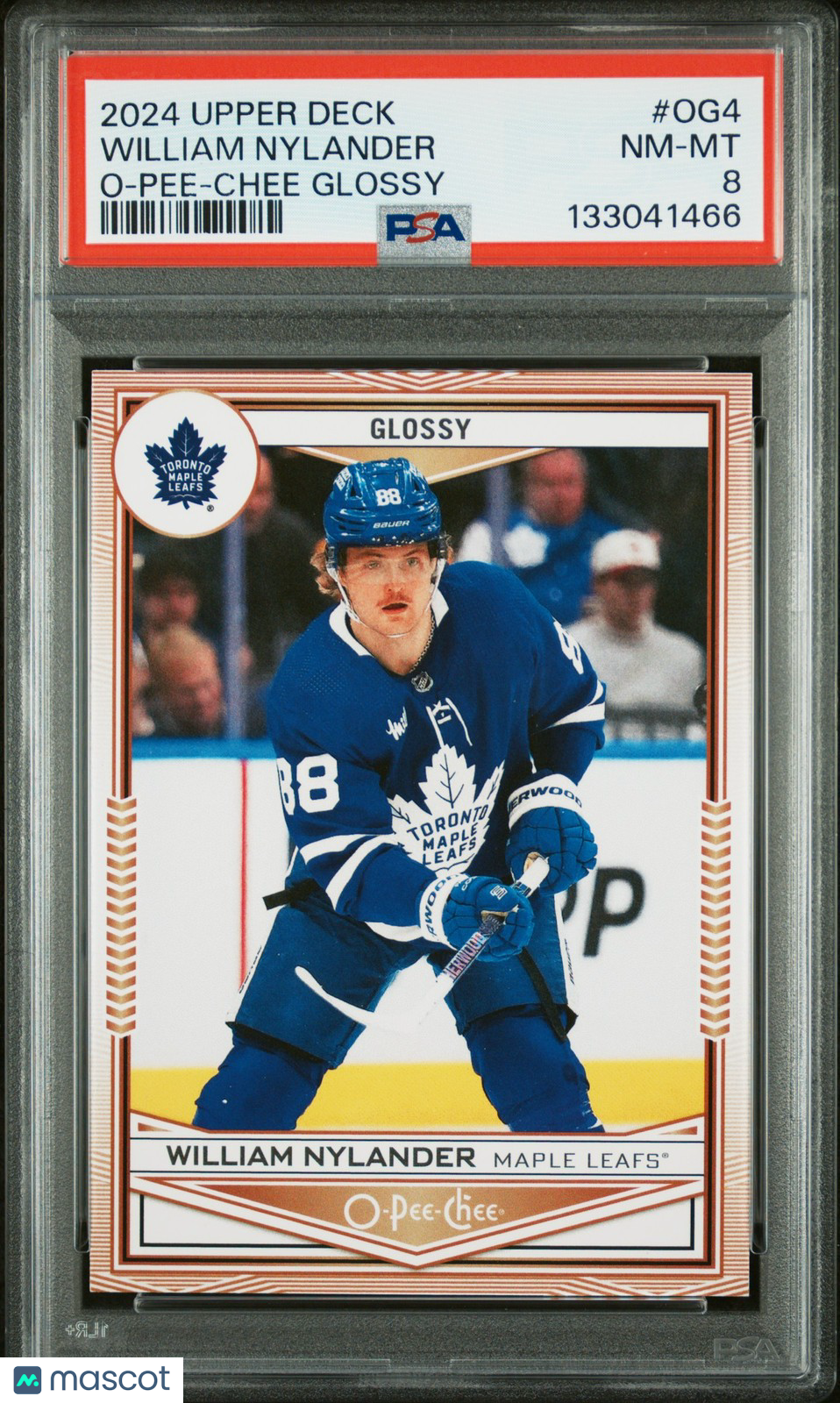 2024 Upper Deck Hockey - WILLIAM NYLANDER #OG4 -  O-PEE-CHEE GLOSSY - PSA
