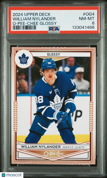 2024 Upper Deck Hockey - WILLIAM NYLANDER #OG4 -  O-PEE-CHEE GLOSSY - PSA