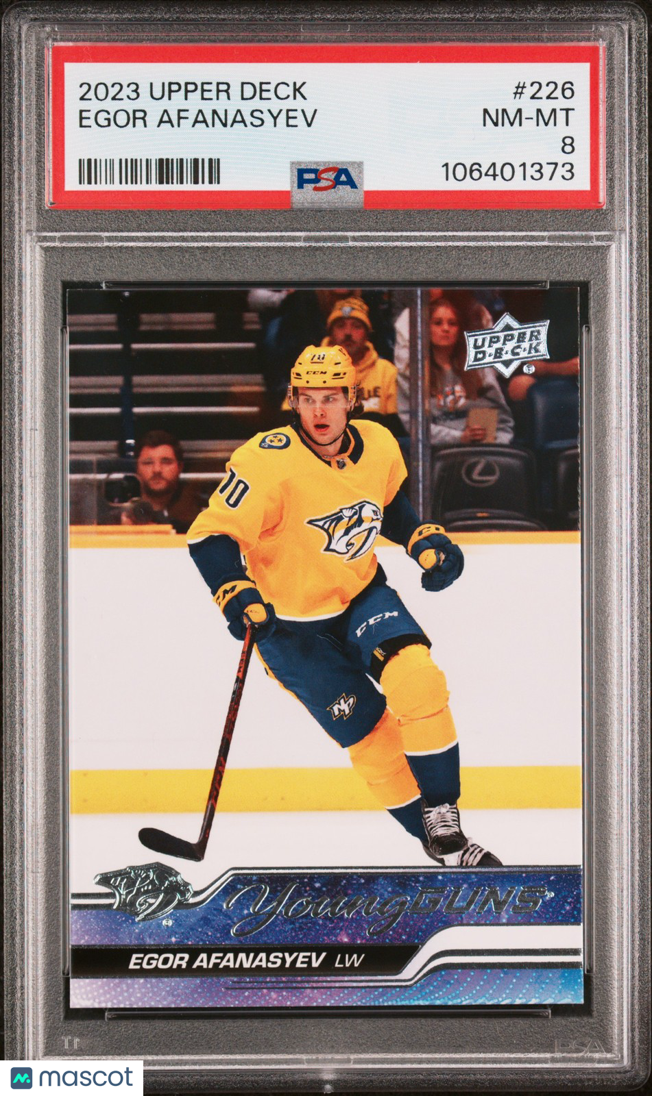 2023 Upper Deck Hockey - EGOR AFANASYEV #226 - Young Guns ROOKIE - PSA