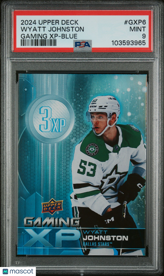2024 Upper Deck Hockey - WYATT JOHNSTON #GXP6 -  Gaming XP - Blue - PSA