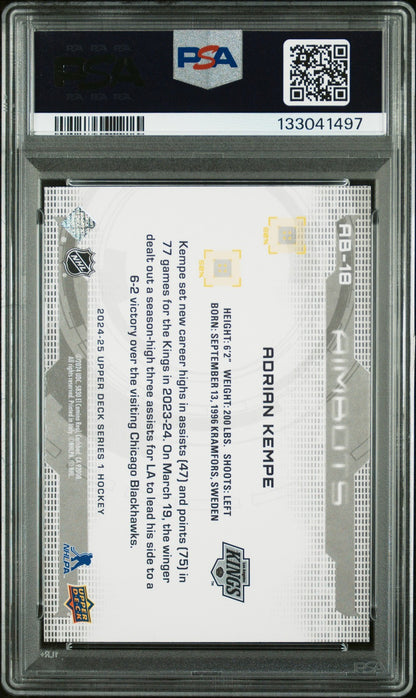 2024 Upper Deck Hockey - ADRIAN KEMPE #AB18 -  AIMBOT - PSA