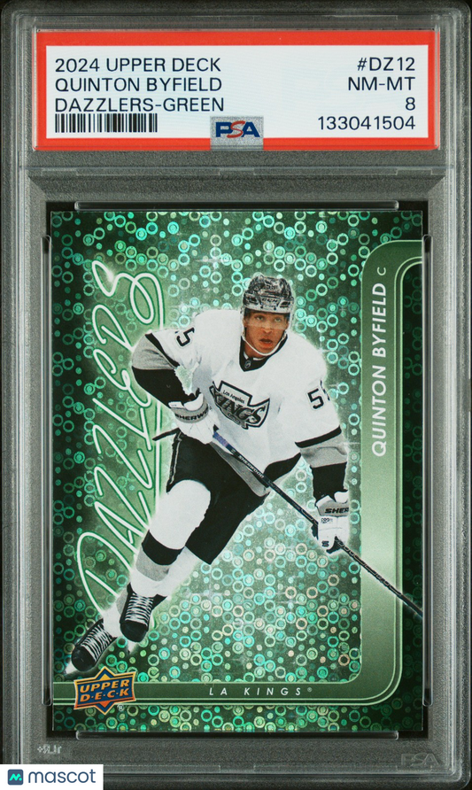 2024 Upper Deck Hockey - QUINTON BYFIELD #DZ12 -  DAZZLERS GREEN - PSA