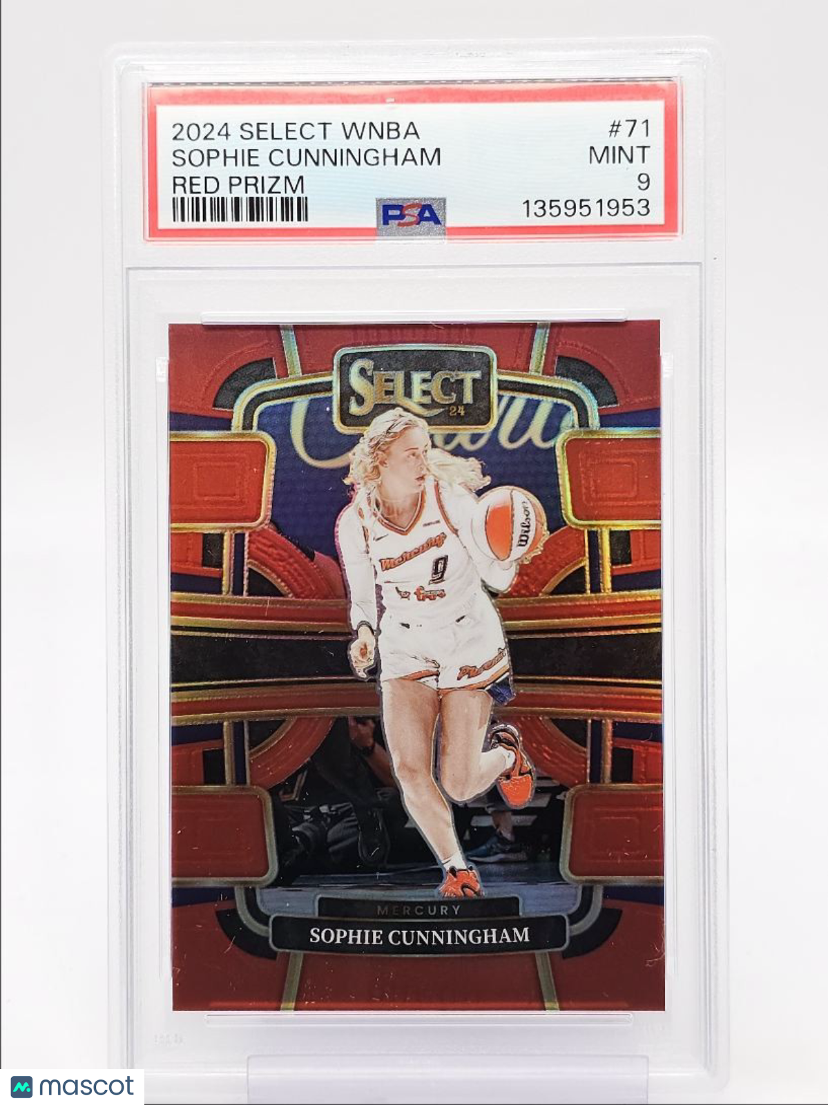 2024 Select WNBA - SOPHIE CUNNINGHAM #71 - Red Prizm /149 - PSA - /149