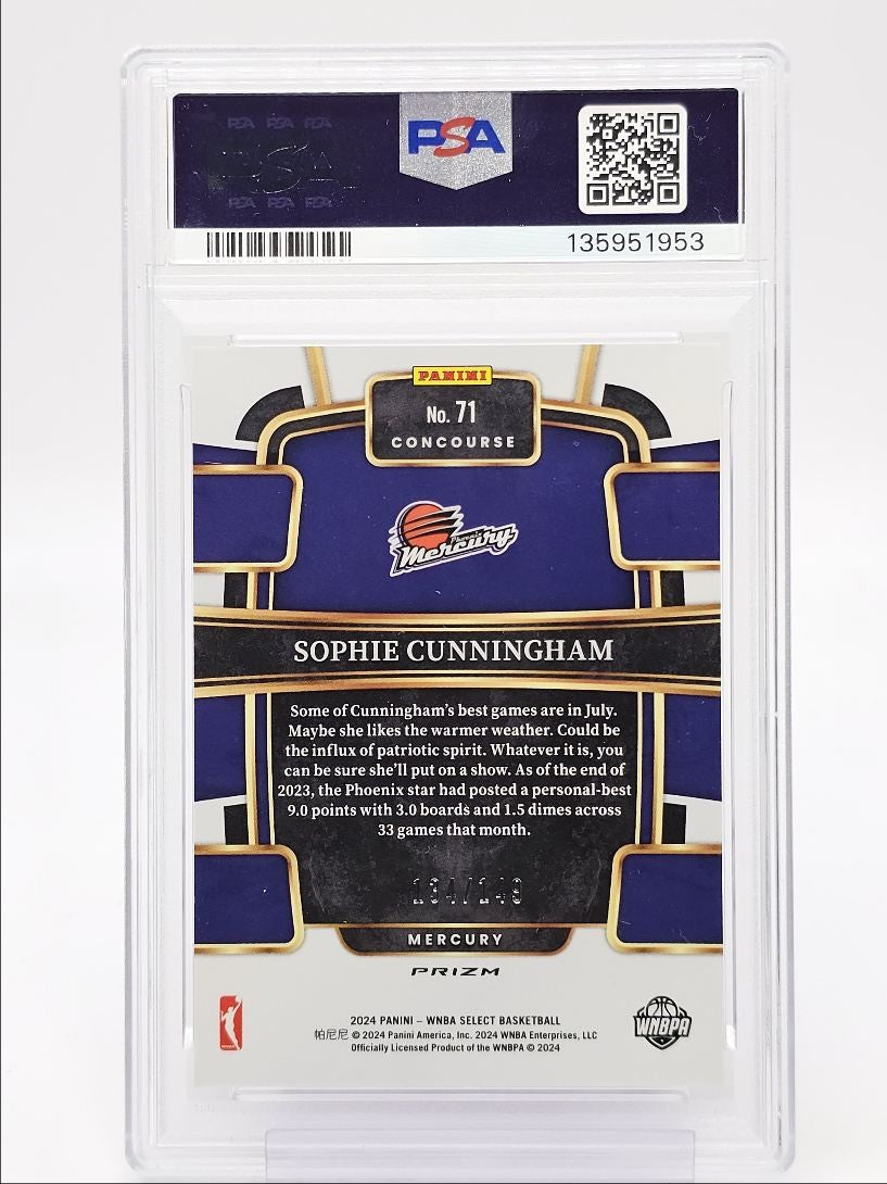 2024 Select WNBA - SOPHIE CUNNINGHAM #71 - Red Prizm /149 - PSA - /149