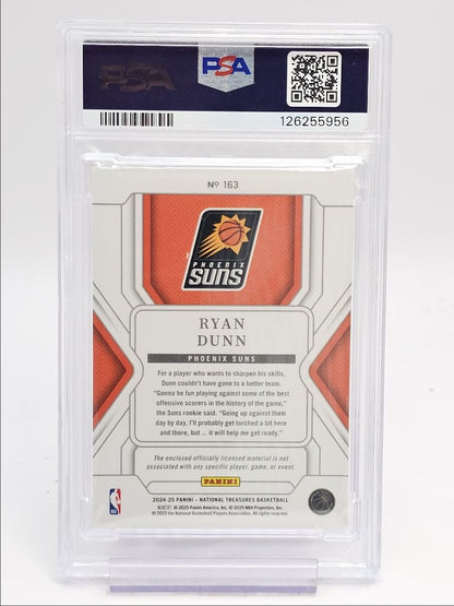 2024 National Treasures NBA- RYAN DUNN #163 - ROOKIE PATCH ORANGE - PSA - ROOKIE