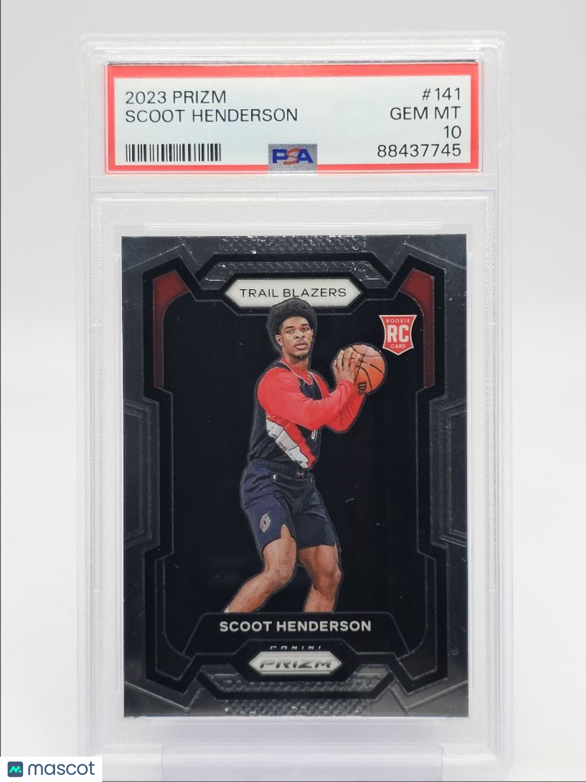 2023 Panini Prizm NBA - Scoot Henderson #141 a - ROOKIE - PSA 10