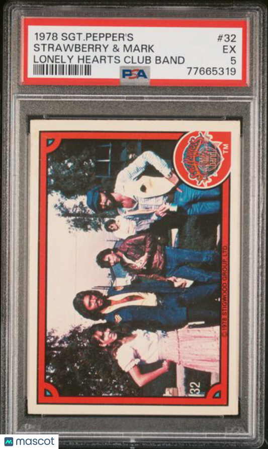 The Beatles - 1978 Sergeant Pepper's - #32 Strawberry & Mark - PSA 5