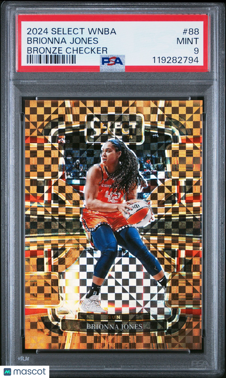 2024 Panini Select WNBA - BRIONNA JONES #88 - BRONZE CHECKER /49 - PSA - /49