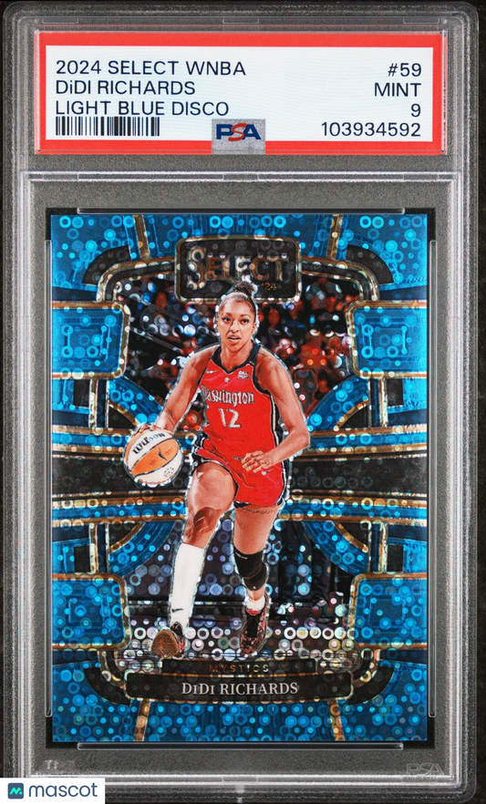 2024 Panini Select WNBA - DIDI RICHARDS #59 - Light Blue Disco /125 - PSA - /125