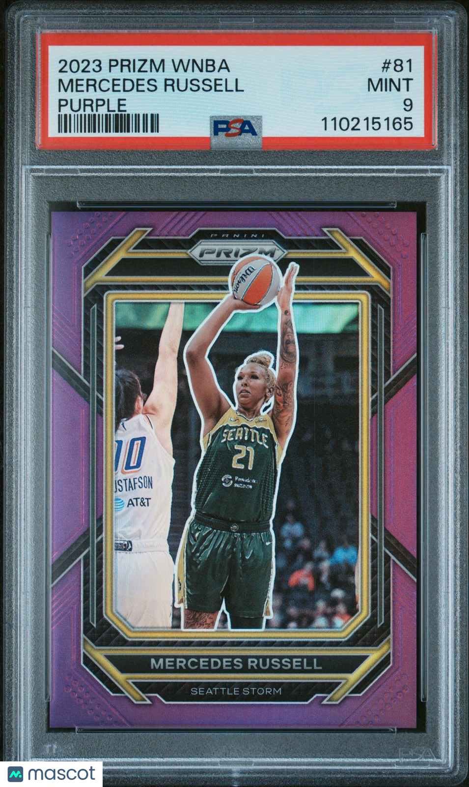 2023 Panini Prizm WNBA - MERCEDES RUSSELL #81 - Purple Prizm /149 - PSA - /149