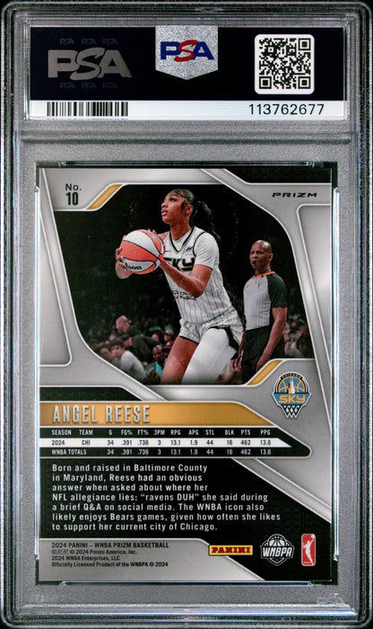 2024 Panini Prizm WNBA - ANGEL REESE #10 - Ice Rookie - PSA 8 - Ice ROOKIE