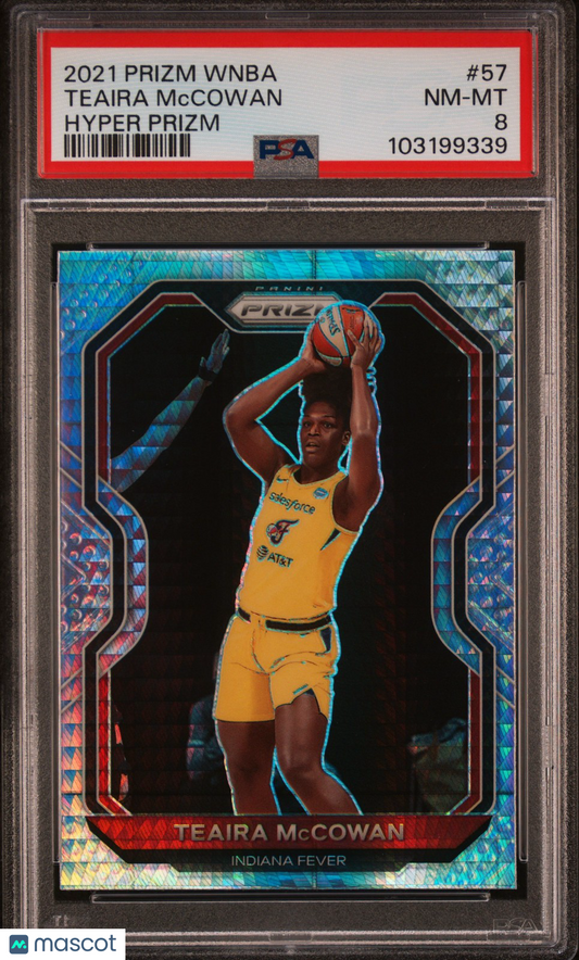 2021 Panini Prizm WNBA - TEAIRA McCOWAN #57 - HYPER PRIZM - PSA