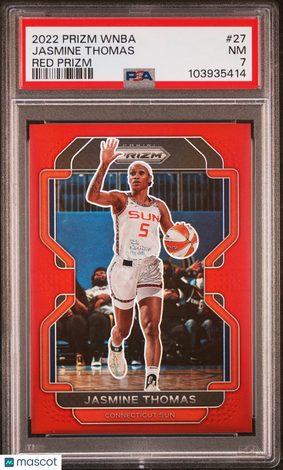 2022 Panini Prizm WNBA - JASMINE THOMAS #27 - Red Prizm /199 - PSA - /199