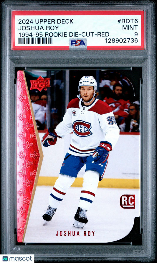 2024 Upper Deck Hockey - JOSHUA ROY #RDT6 - 1994-95 ROOKIE DIE-CUT - RED - PSA